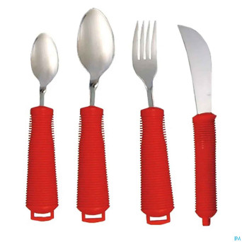 Couverts adaptees manche rouge  4