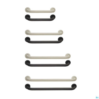 Barre mur.acier easa 32mm 90cm blanche