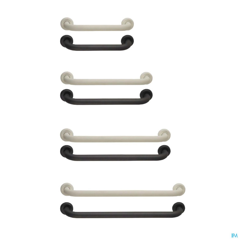 Barre mur.acier easa 32mm 90cm blanche