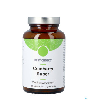 Best choice cranberry super    tabl 120 nl