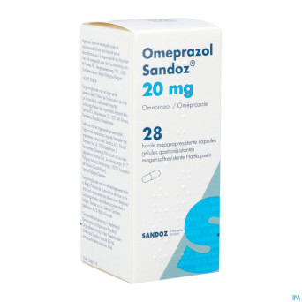 Omeprazol sandoz 20mg pi pharma gastrores. caps 28