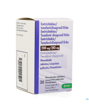 Emtricitabine tenofovirdisop.krka 200/245 comp  30