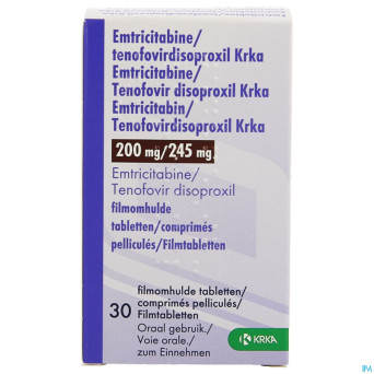 Emtricitabine tenofovirdisop.krka 200/245 comp  30