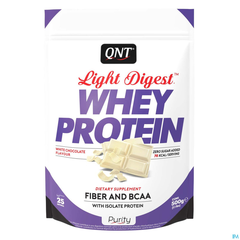Light digest protein white chocolate    500g