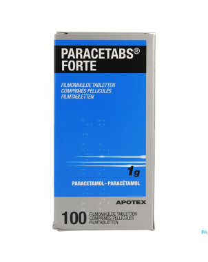 Paracetabs forte 1g comp pell 100 x 1g