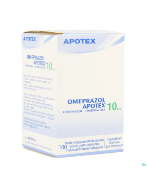 Omeprazol apotex 10mg gastroresist caps 100 x 10mg
