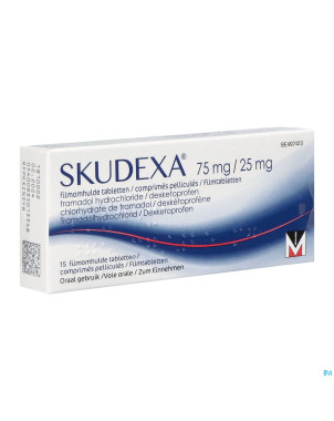 Skudexa 75mg/25mg comp pell  15