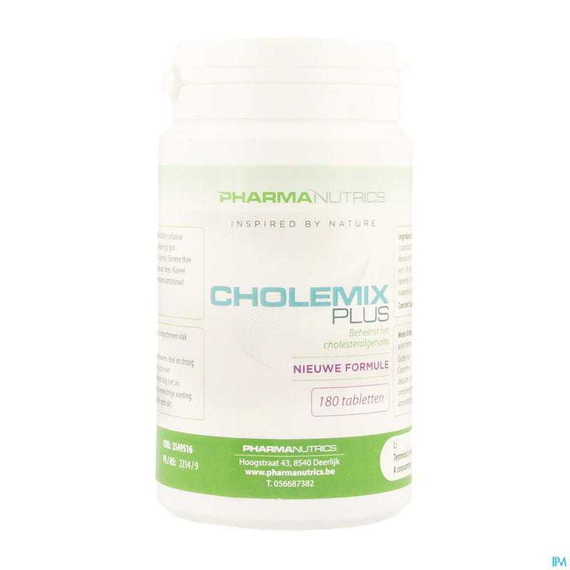 Cholemix plus pot comp 180    pharmanutrics