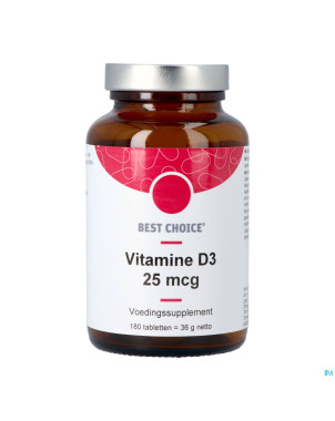 Best choice vit. d3 25mcg    tabl 180  nl