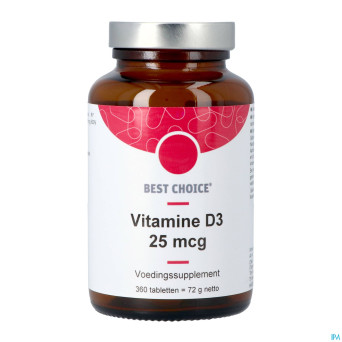 Best choice vit. d3 25mcg    tabl 360  nl