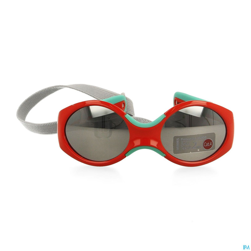 Lunette sol. reverso twist t2 emeraud rouge 12-24m