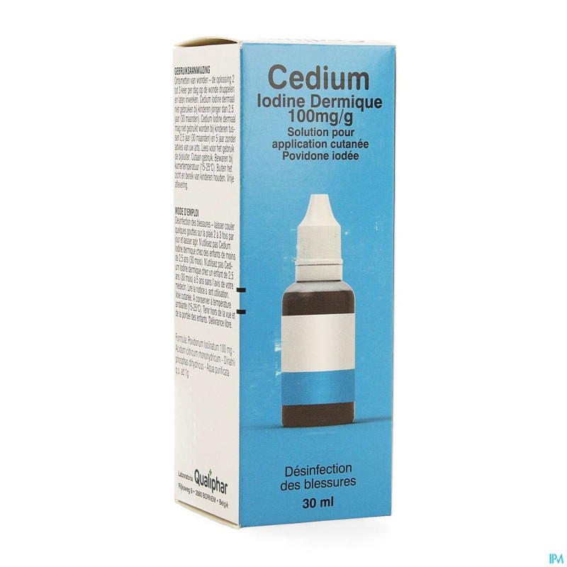 Cedium iodine dermal 100mg/g sol cutanee 30ml