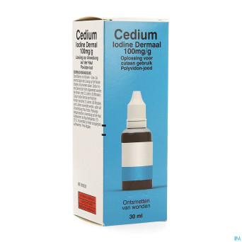 Cedium iodine dermal 100mg/g sol cutanee 30ml