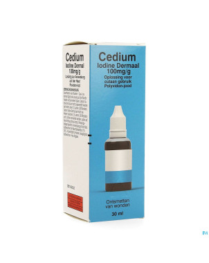 Cedium iodine dermal 100mg/g sol cutanee 30ml
