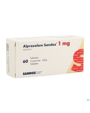 Alprazolam sandoz 1,00mg comp 60 x 1,00mg