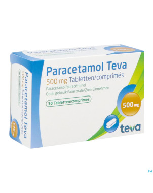 Paracetamol teva 500mg nf tabl  30 x 500mg