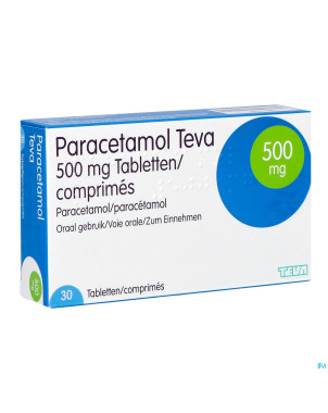 Paracetamol teva 500mg nf tabl  30 x 500mg