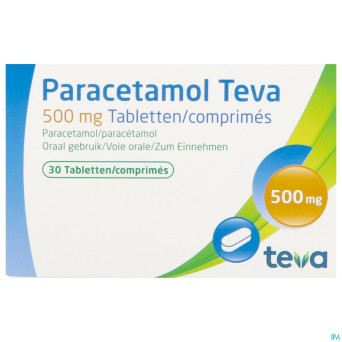 Paracetamol teva 500mg nf tabl  30 x 500mg