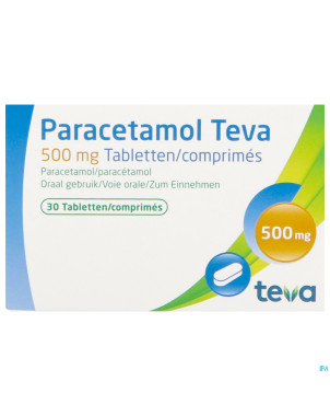 Paracetamol teva 500mg nf tabl  30 x 500mg
