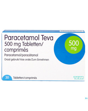 Paracetamol teva 500mg nf tabl  30 x 500mg