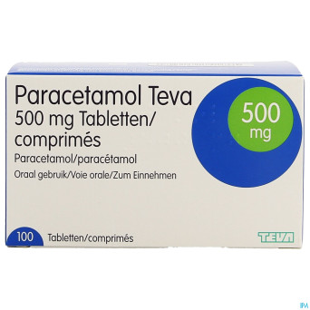 Paracetamol teva 500mg nf tabl 100 x 500mg
