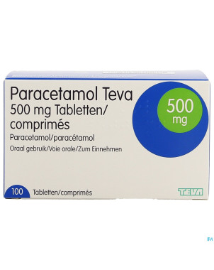 Paracetamol teva 500mg nf tabl 100 x 500mg