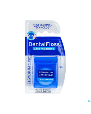 Elgydium clinic dentalfloss chlorhexidine    50m