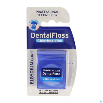 Elgydium clinic dentalfloss chlorhexidine    50m