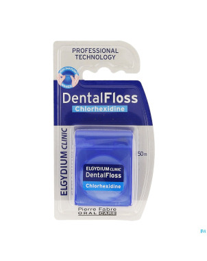 Elgydium clinic dentalfloss chlorhexidine    50m
