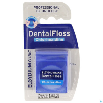 Elgydium clinic dentalfloss chlorhexidine    50m