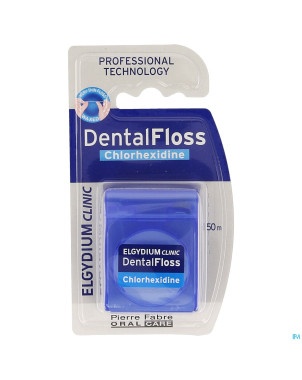 Elgydium clinic dentalfloss chlorhexidine    50m