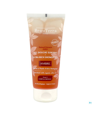 Beauterra gel douche surgras ambre    200ml