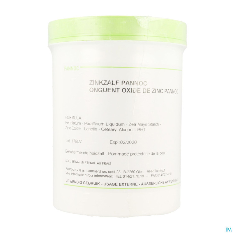 Onguent oxyde zinc    1kg pannoc