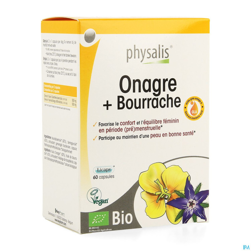 Physalis teunisbloem+bernagie bio    caps  60