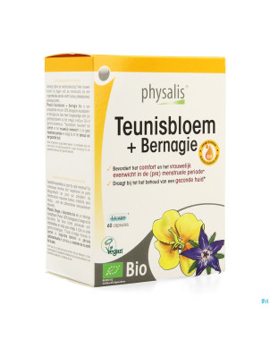 Physalis teunisbloem+bernagie bio    caps  60