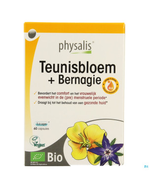 Physalis teunisbloem+bernagie bio    caps  60