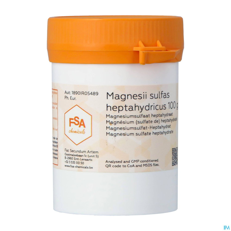 Magnesium sulfate heptahdrate 100g magis