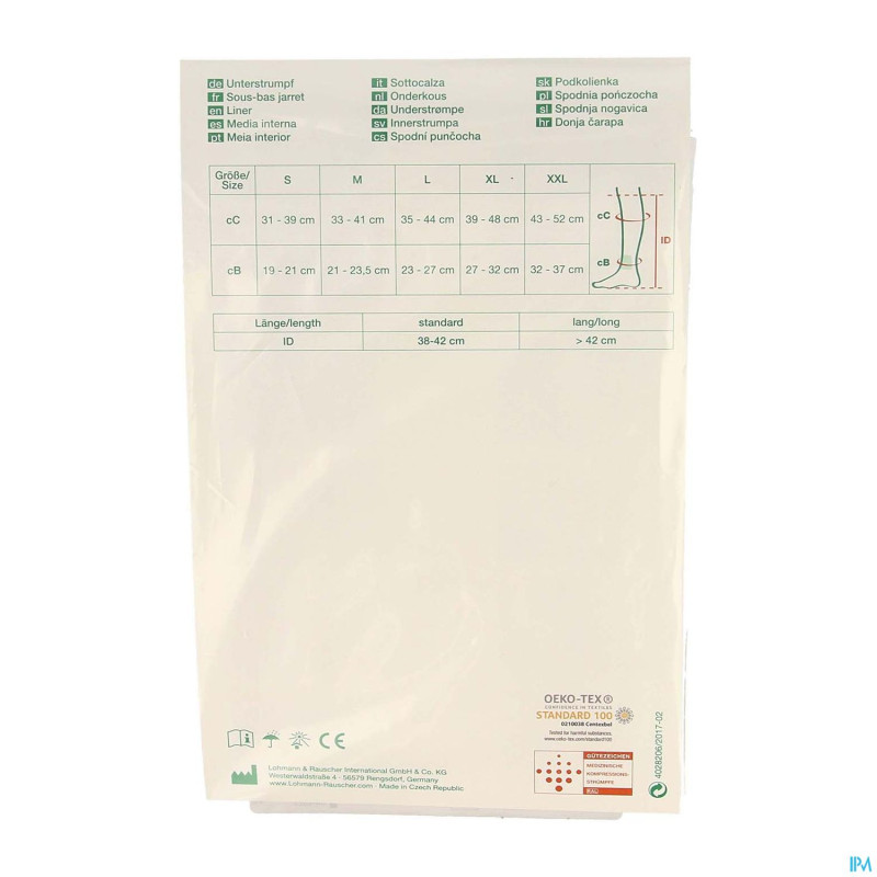 Actico ulcersys sous bas 3 blanc   l 38-42cm 32534