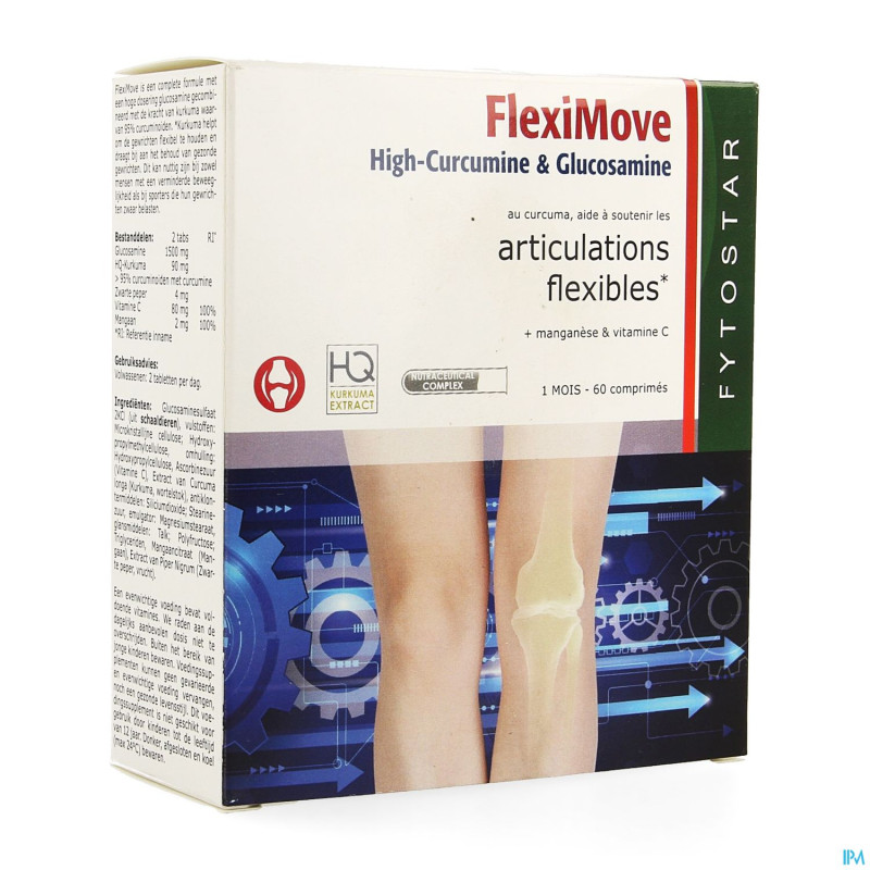 Fytostar flexi move curcumine + glucosam. comp  60