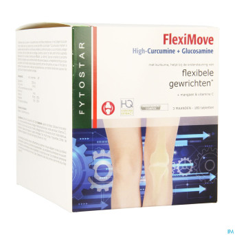 Fytostar flexi move curcumine + glucosam. comp 180