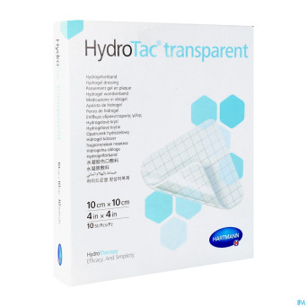 Hydrotac transparent 10x10cm 10 6859061   hartmann