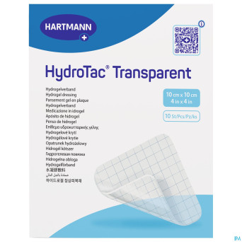 Hydrotac transparent 10x10cm 10 6859061   hartmann