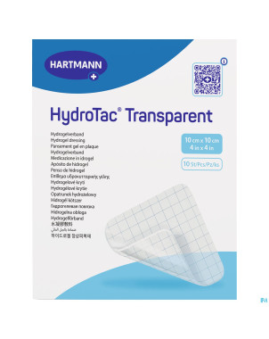 Hydrotac transparent 10x10cm 10 6859061   hartmann