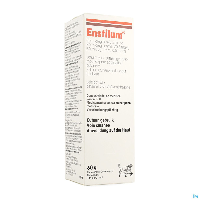 Enstilum 50mcg/0,5mg/g mousse cutanee spray