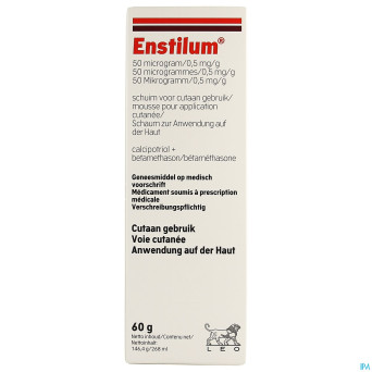 Enstilum 50mcg/0,5mg/g mousse cutanee spray