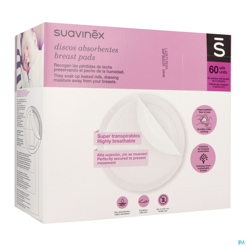 Suavinex breastfeeding coussinets allaitement 60