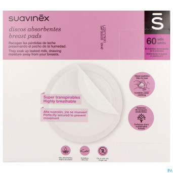 Suavinex breastfeeding coussinets allaitement 60