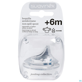Suavinex teets tetine silic. spar nonsplitspout