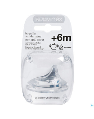 Suavinex teets tetine silic. spar nonsplitspout
