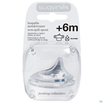 Suavinex teets tetine silic. spar nonsplitspout